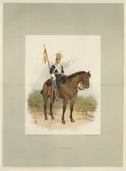 17. Lanzenreiter, ein Soldat in Paradeuniform